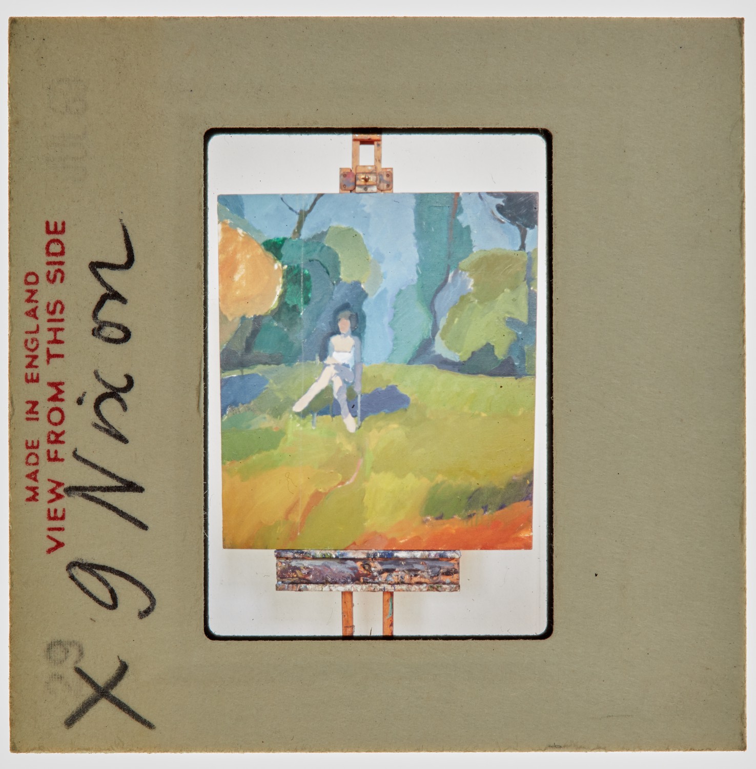 1969 Diploma in Painting Degree Show Slide - 'g Nixon'