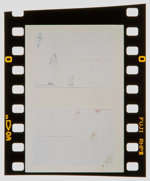 2001 BA Graphic Design Degree Show Slide - Creator unknown