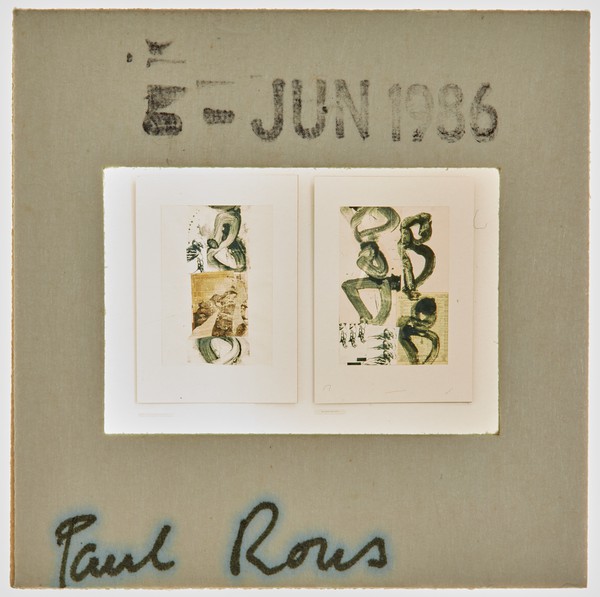 1986 BA Degree Show Slide - 'Paul Rous'