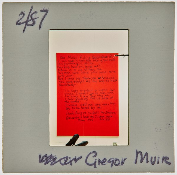 1987 South London Gallery Exhibition Slide - 'Greg Muir'