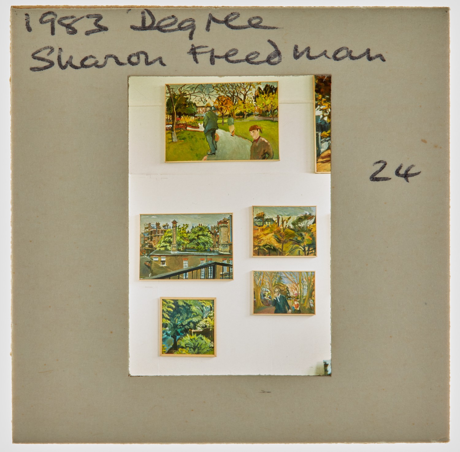 1983 BA Degree Show Slide - 'Sharon Freedman'