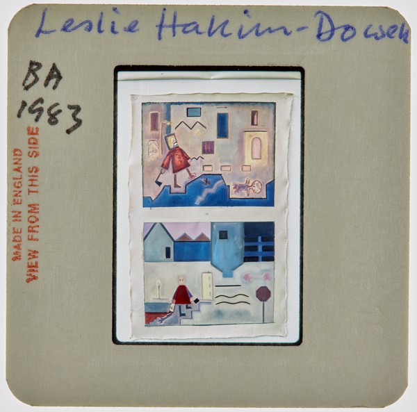 1983 BA Degree Show Slide - 'Leslie Hakim-Dowek'