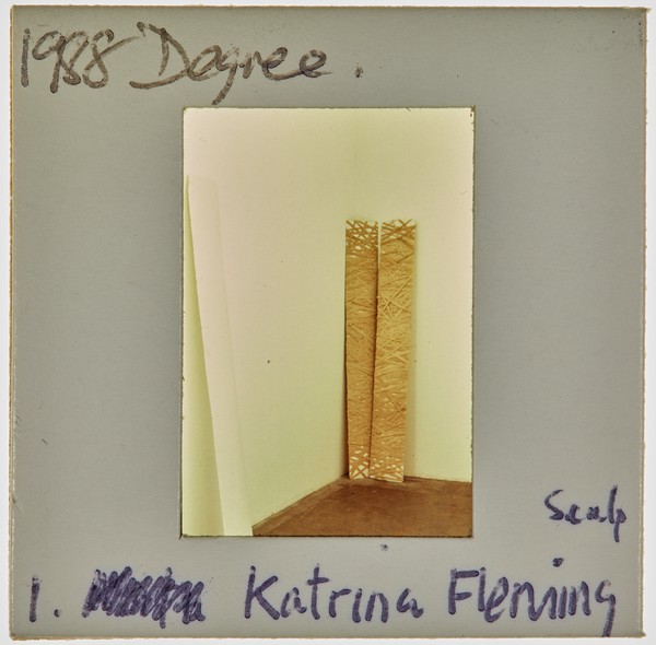 1988 BA Sculpture Degree Show Slide - 'Katrina Fleming'