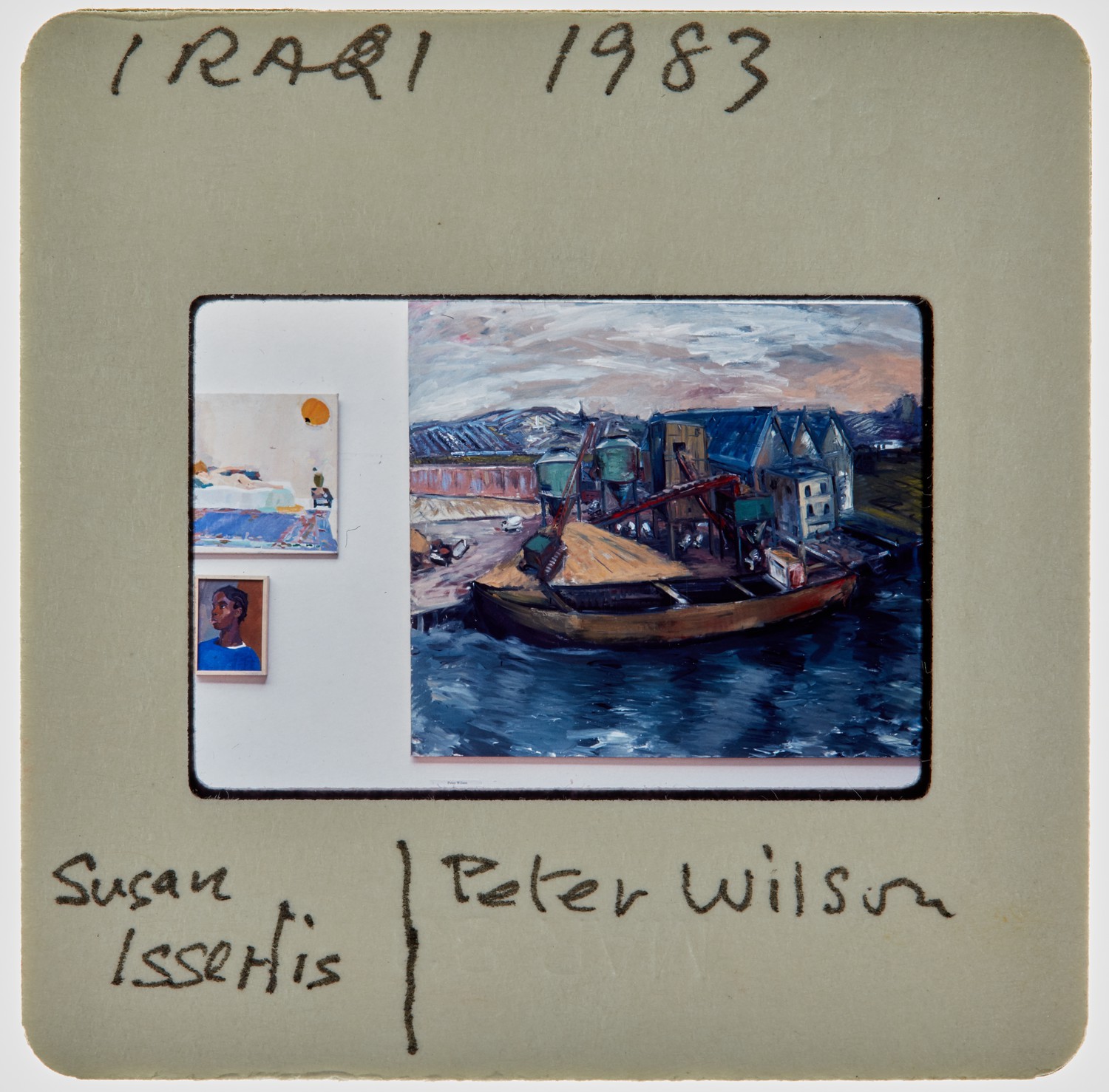 1983 Iraqi Exhibition Slide - 'Susan Isserlis', 'Peter Wilson '