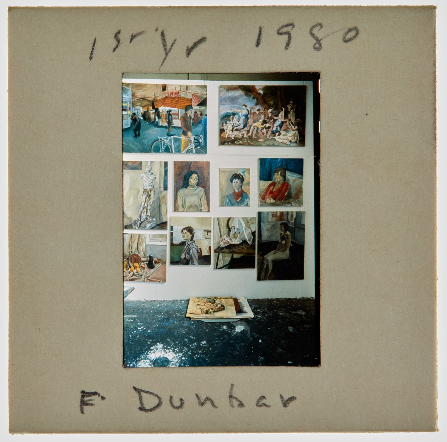 1980 1st Year Degree Show Slide - 'F Dunbar'
