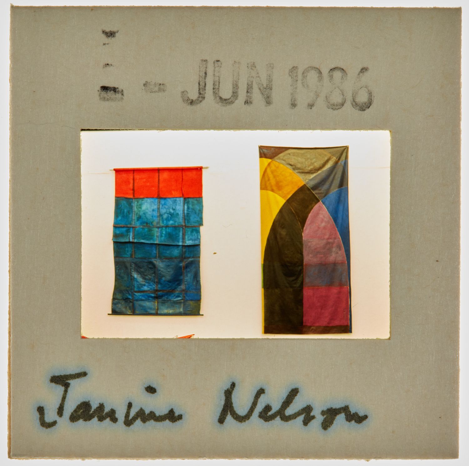 1986 BA Degree Show Slide - 'Janine Nelson'