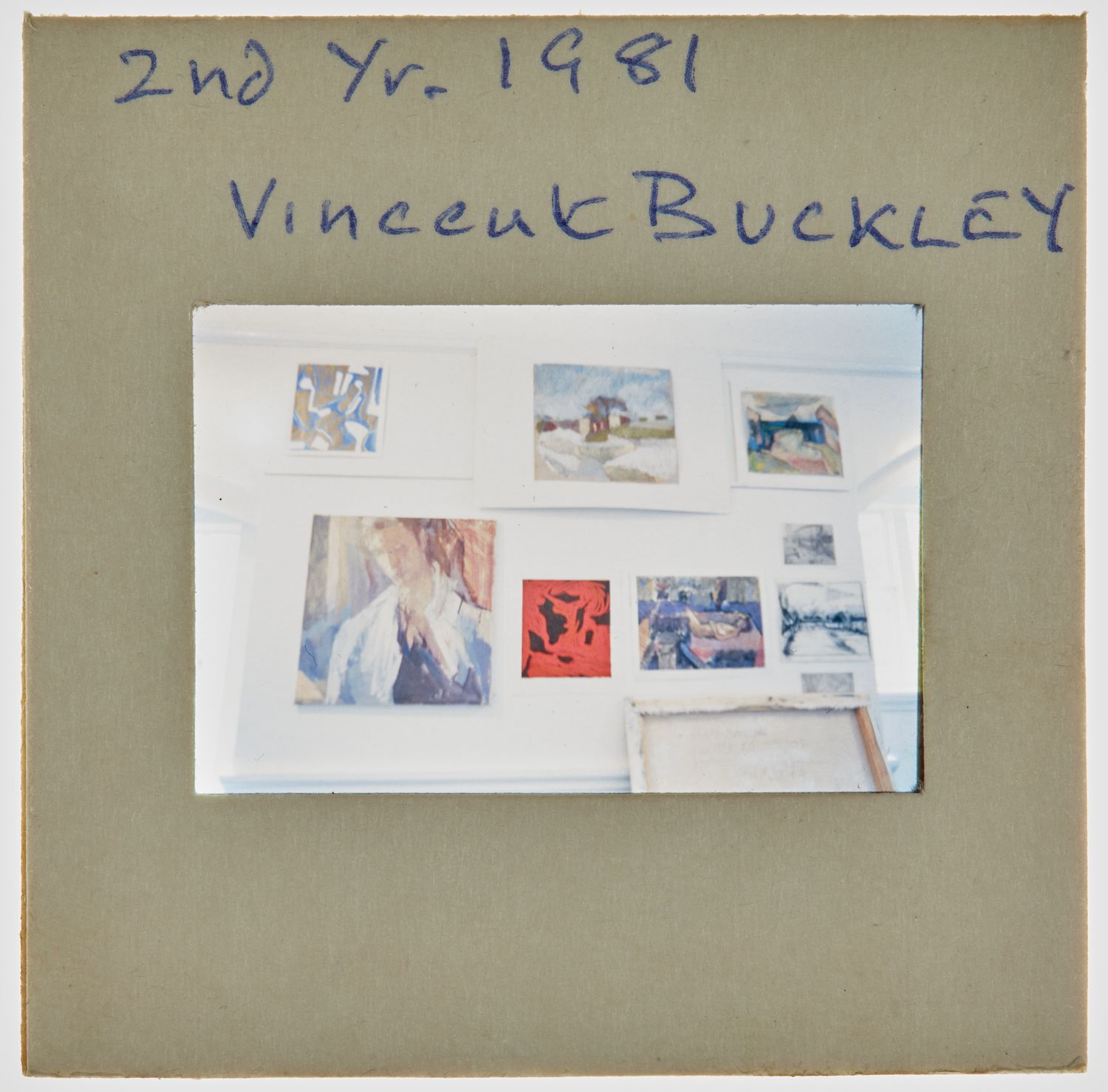 1981 2nd Year Degree Show Slide - 'Vincent Buckley'