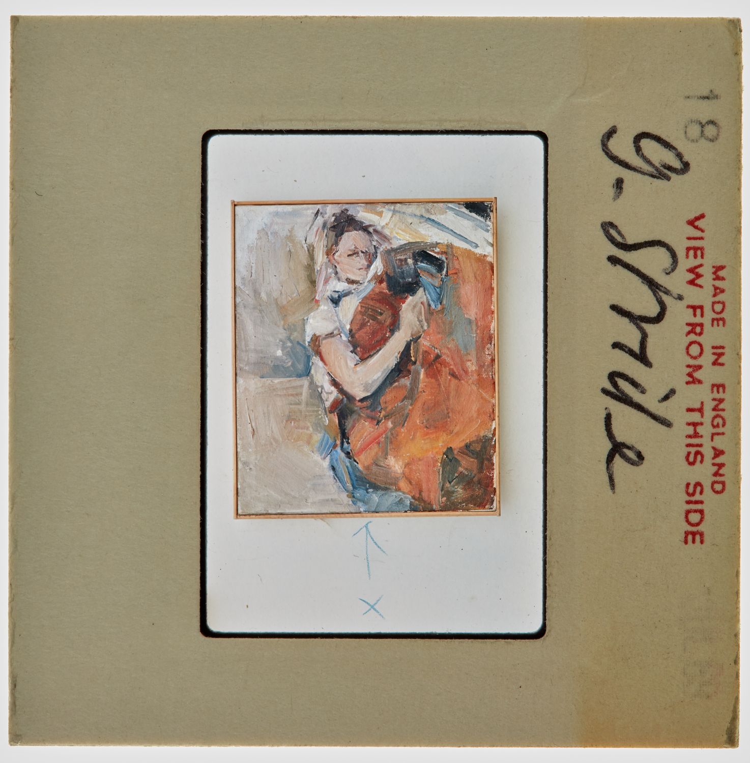 1969 Diploma in Painting Degree Show Slide - 'G Stride'