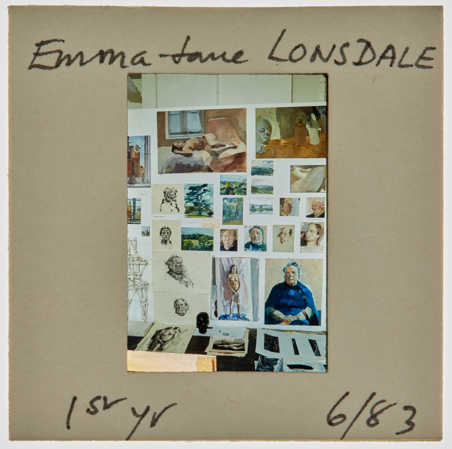 1983 1st Year Degree Show Slide - 'Emma Jane Lonsdale'
