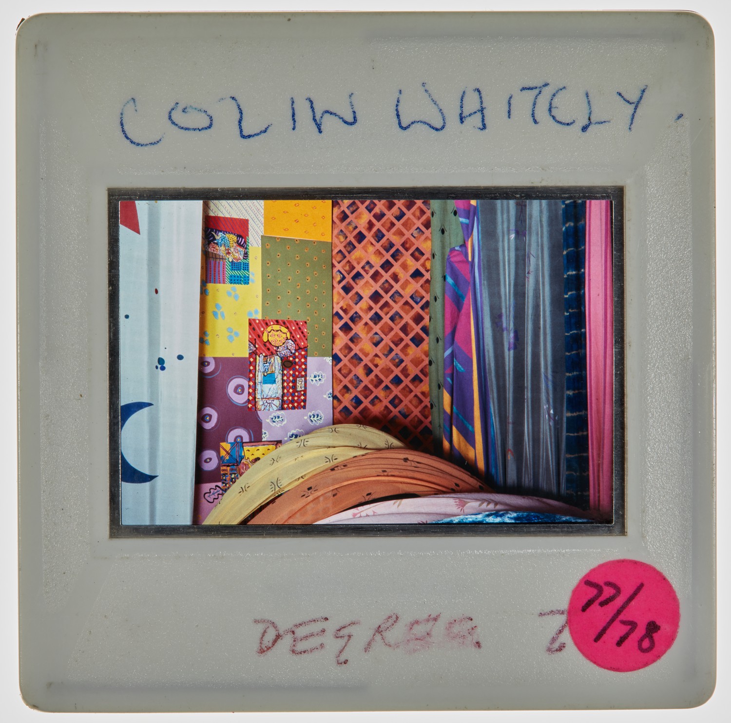 1978 3rd Year Degree Show Slide - 'Colin Whitely'
