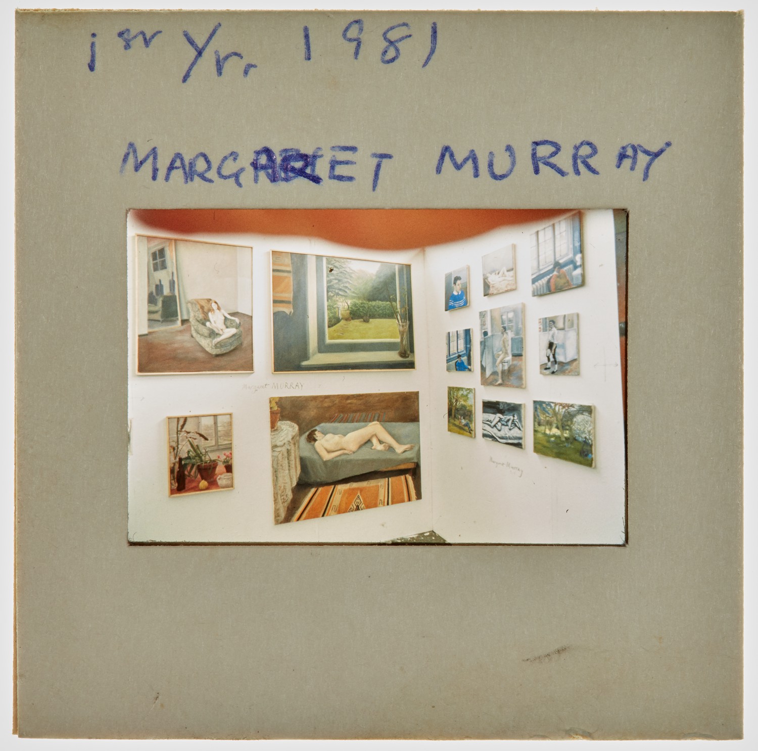 1981 1st Year Degree Show Slide - 'Margaret Murray'