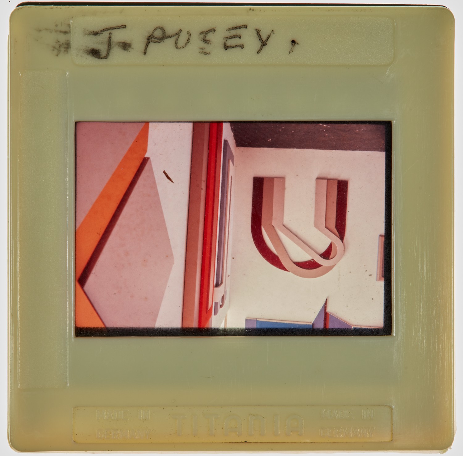 1968 Diploma in Painting Degree Show Slide - 'J Pusey'