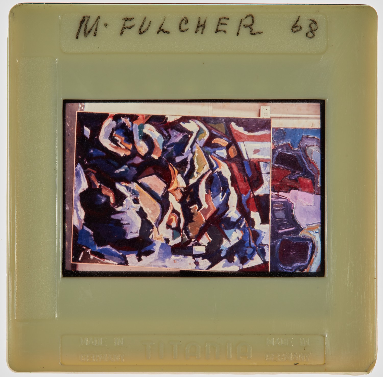 1968 Diploma in Painting Degree Show Slide - 'M Fulcher'