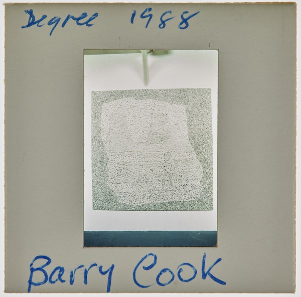 1988 BA Painting Degree Show Slide - 'Barry Cook'