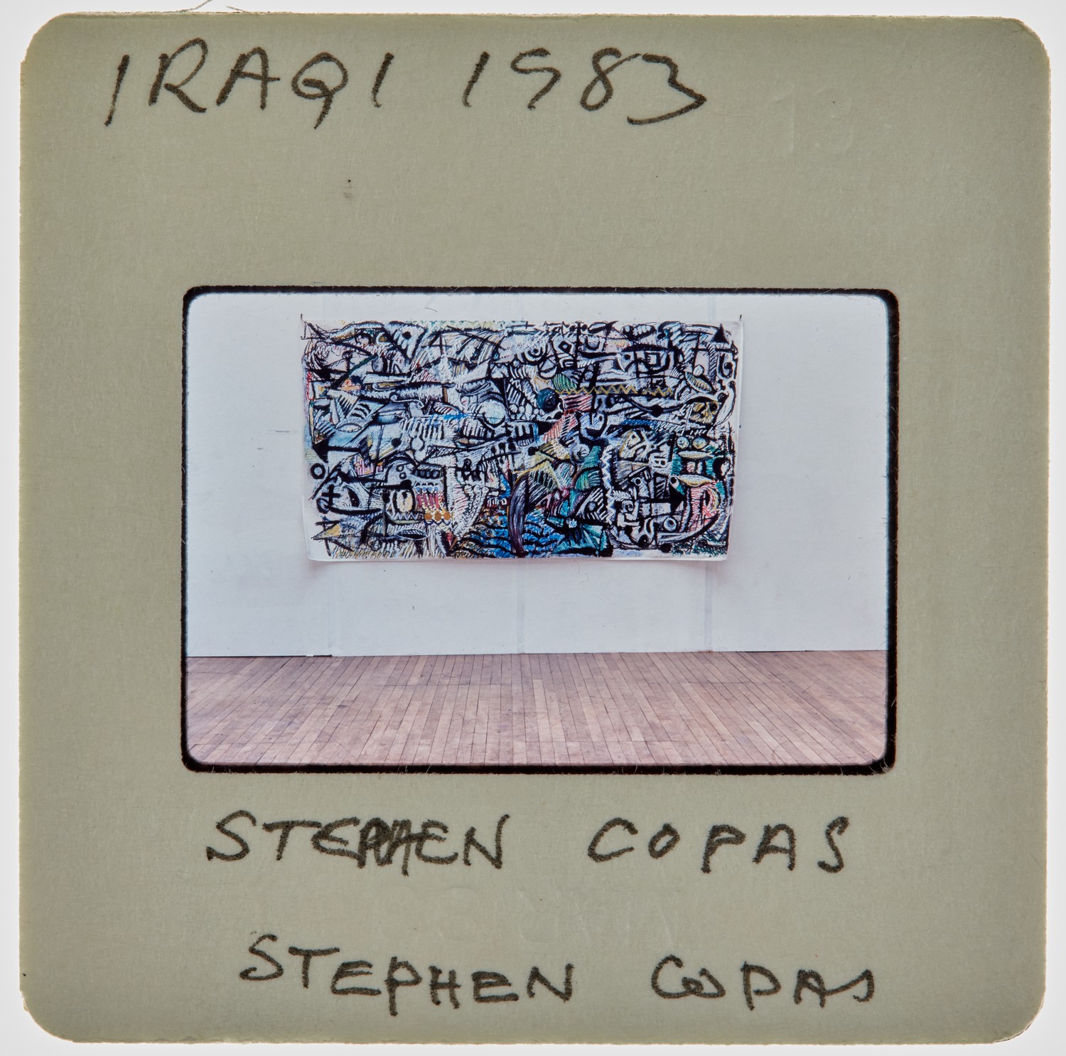 1983 Iraqi Exhibition Slide - 'Stephen Copas'