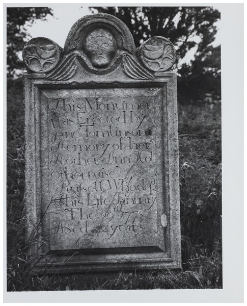 Tombstone lettering