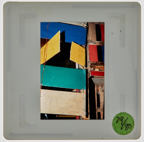 1980 1st Year 3D Design: Night Life in Wood Slide Major Task - Creator unknown