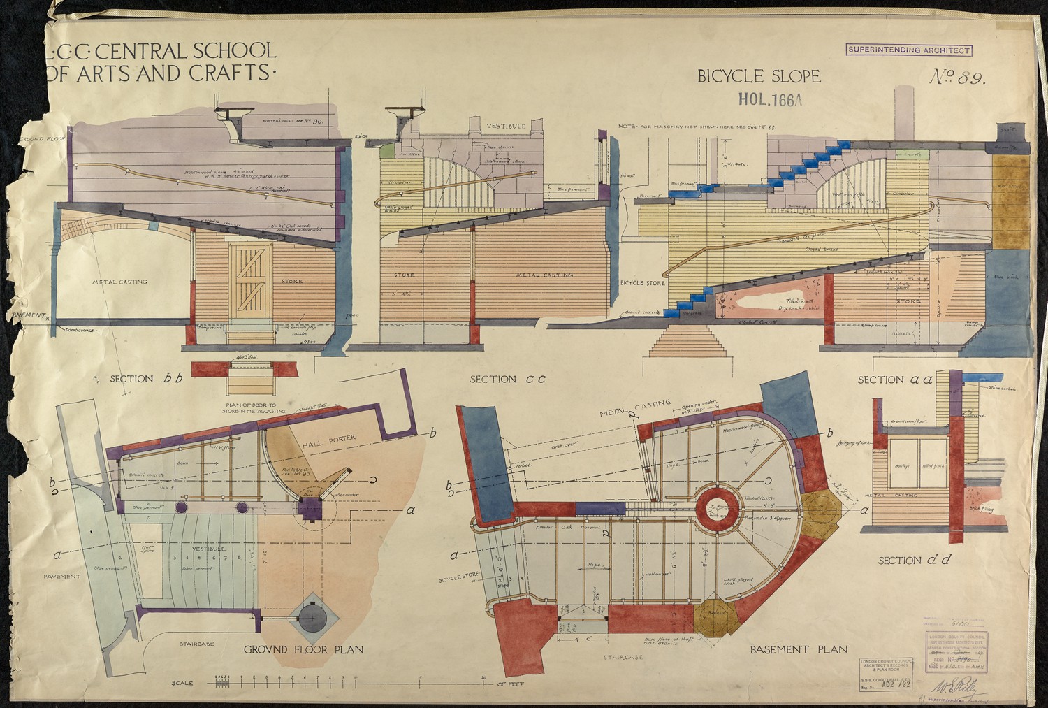 LCC Central School of Arts and Crafts - Bicycle Slope