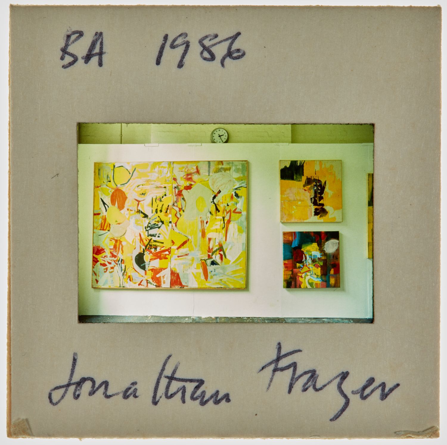 1985 BA Degree Show Slide - 'Jonathan Fraser'