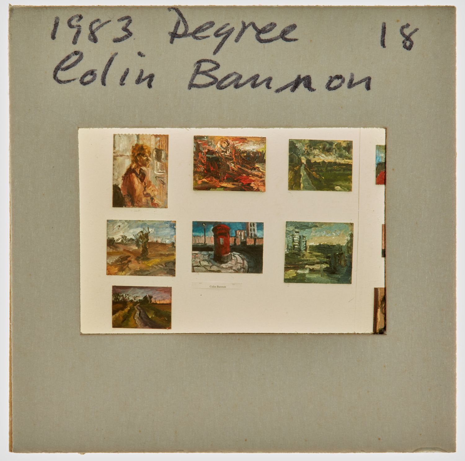 1983 BA Degree Show Slide - 'Colin Bannon'