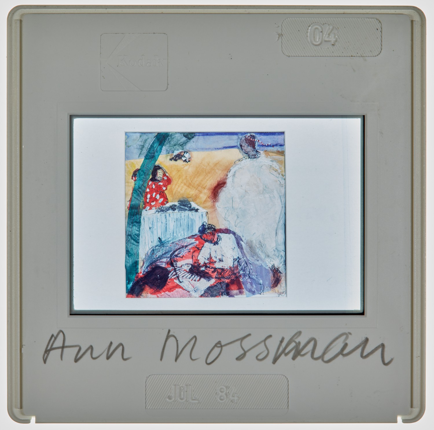 1984 2nd Year Degree Show Slide - 'A Mossman'