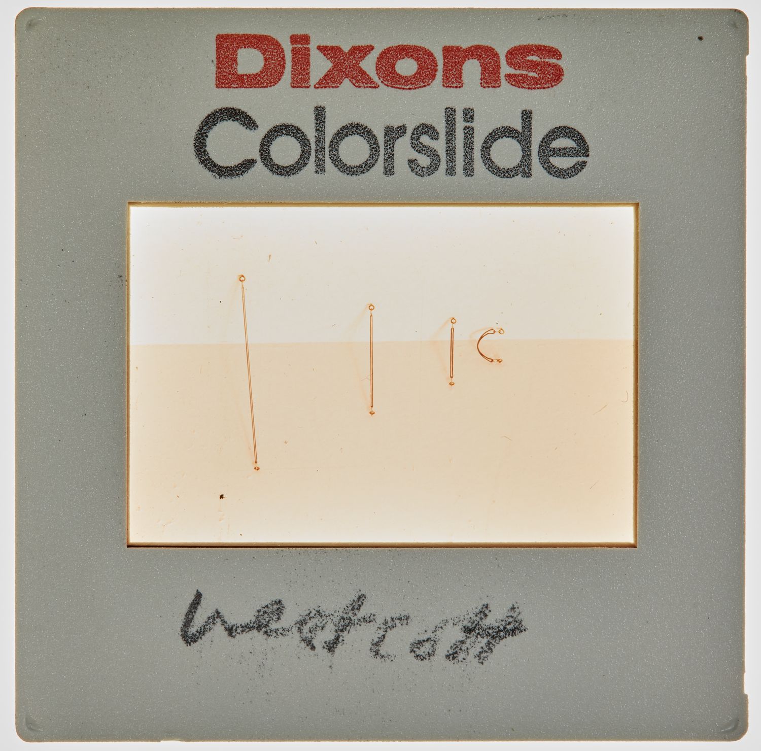 1975 BA Assessment Degree Show Slide - 'Westcott'