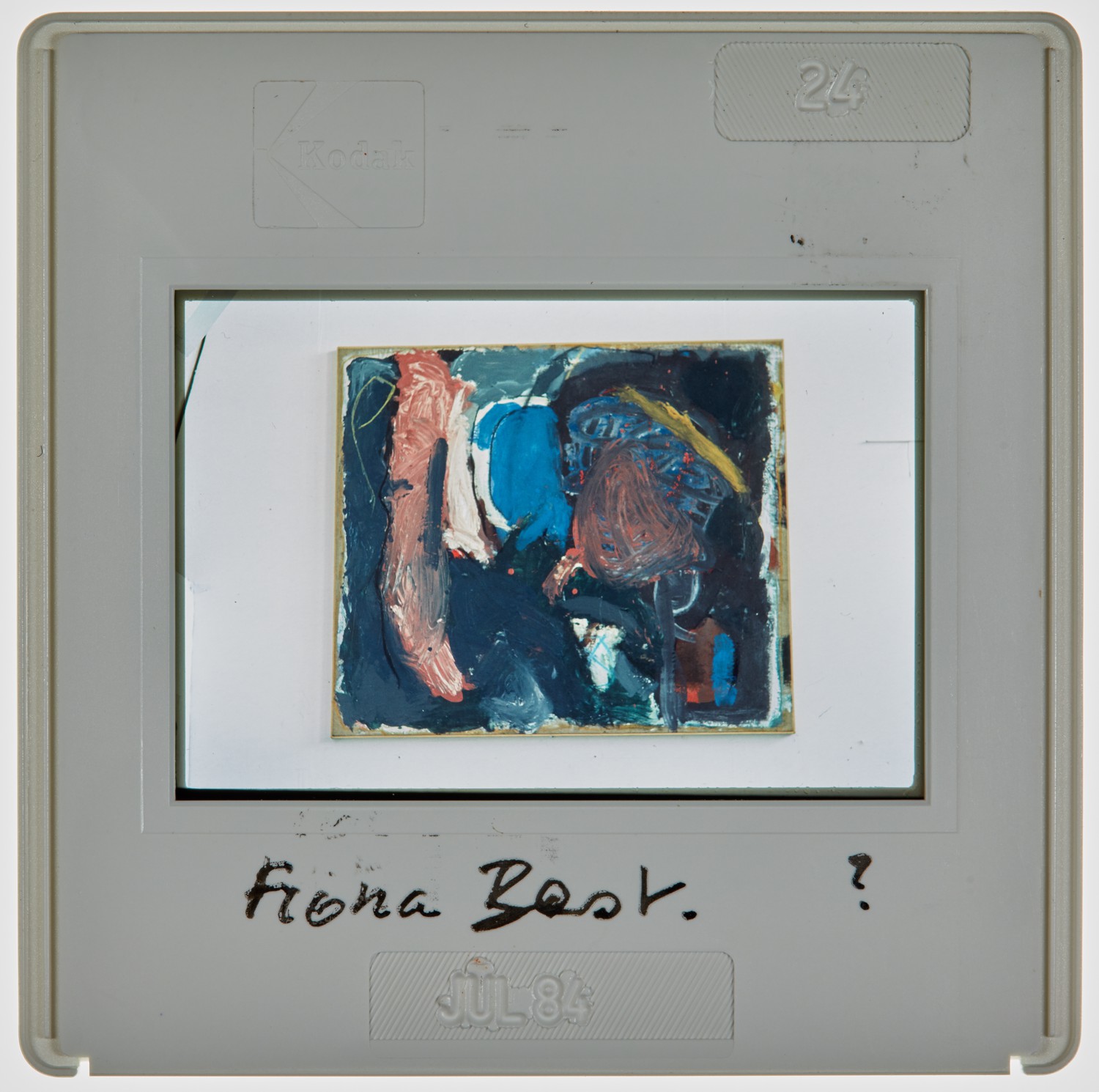 1984 2nd Year Degree Show Slide - 'Fiona Best'
