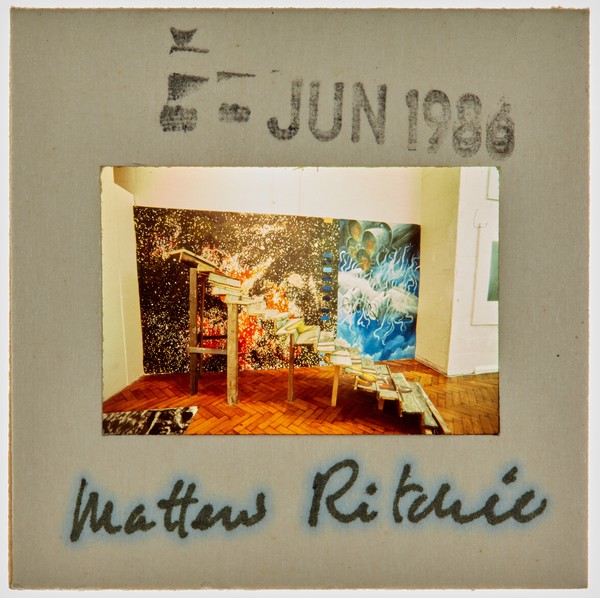 1986 BA Degree Show Slide - 'Matthew Ritchie'