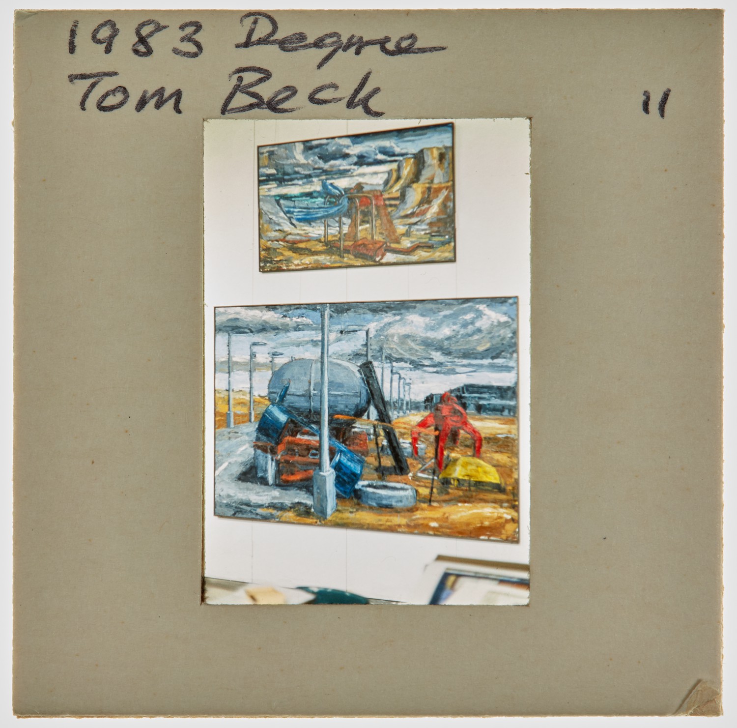 1983 BA Degree Show Slide - 'Tom Beck'
