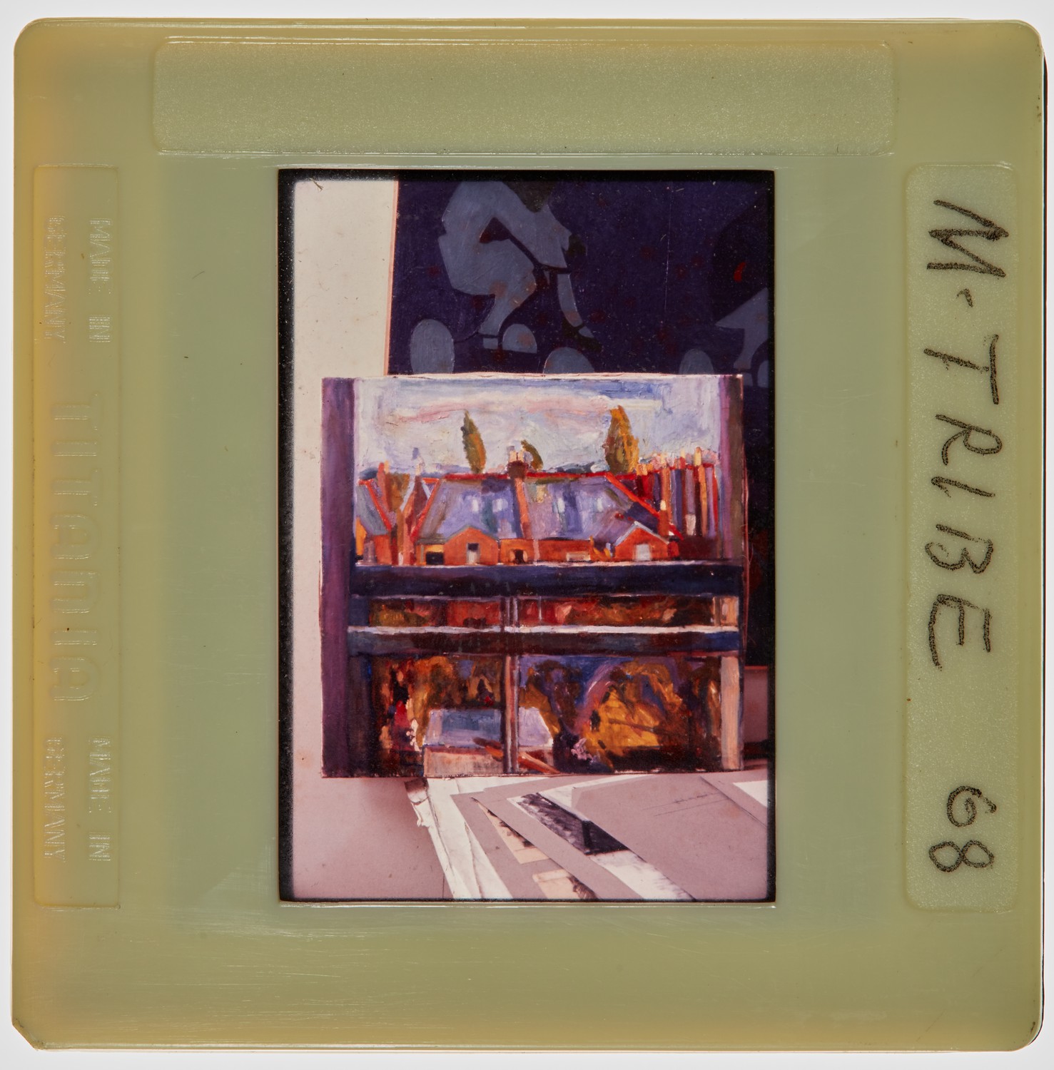 1968 Diploma in Painting Degree Show Slide - 'M Tribe'