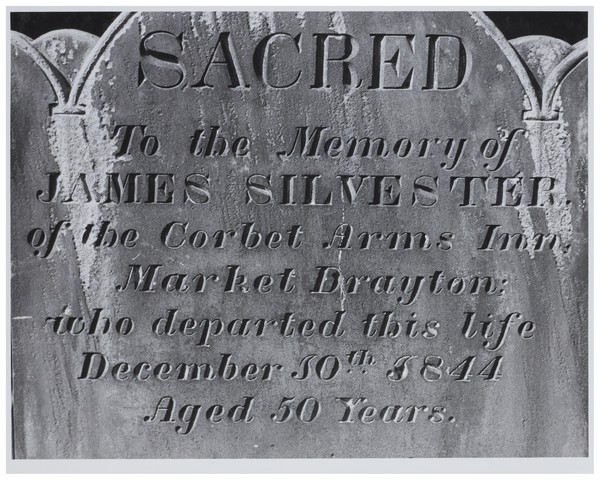 Tombstone lettering