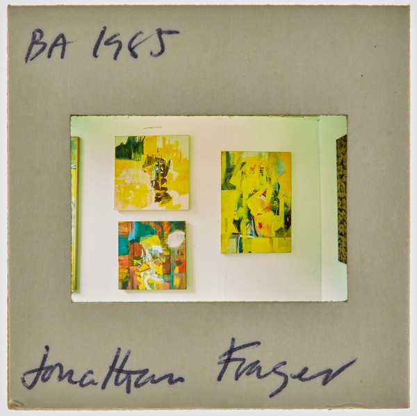 1985 BA Degree Show Slide - 'Jonathan Fraser'