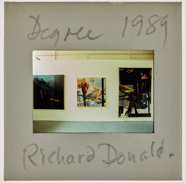 1989 BA Degree Show Slide - 'Richard Donald'