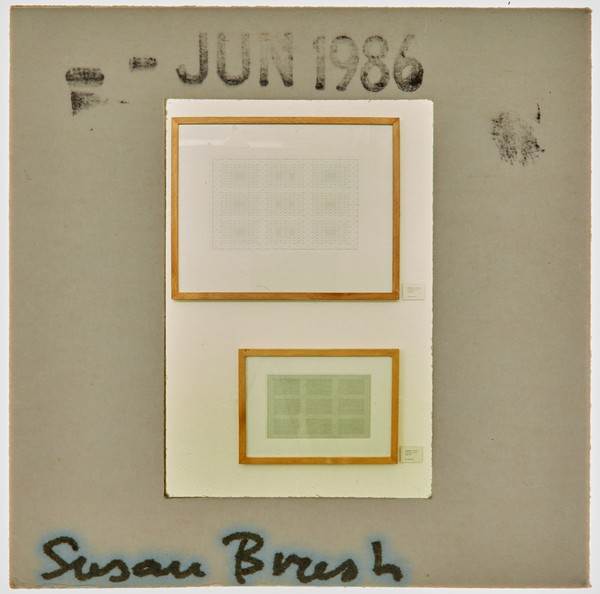 1986 BA Degree Show Slide - 'Susan Brush'