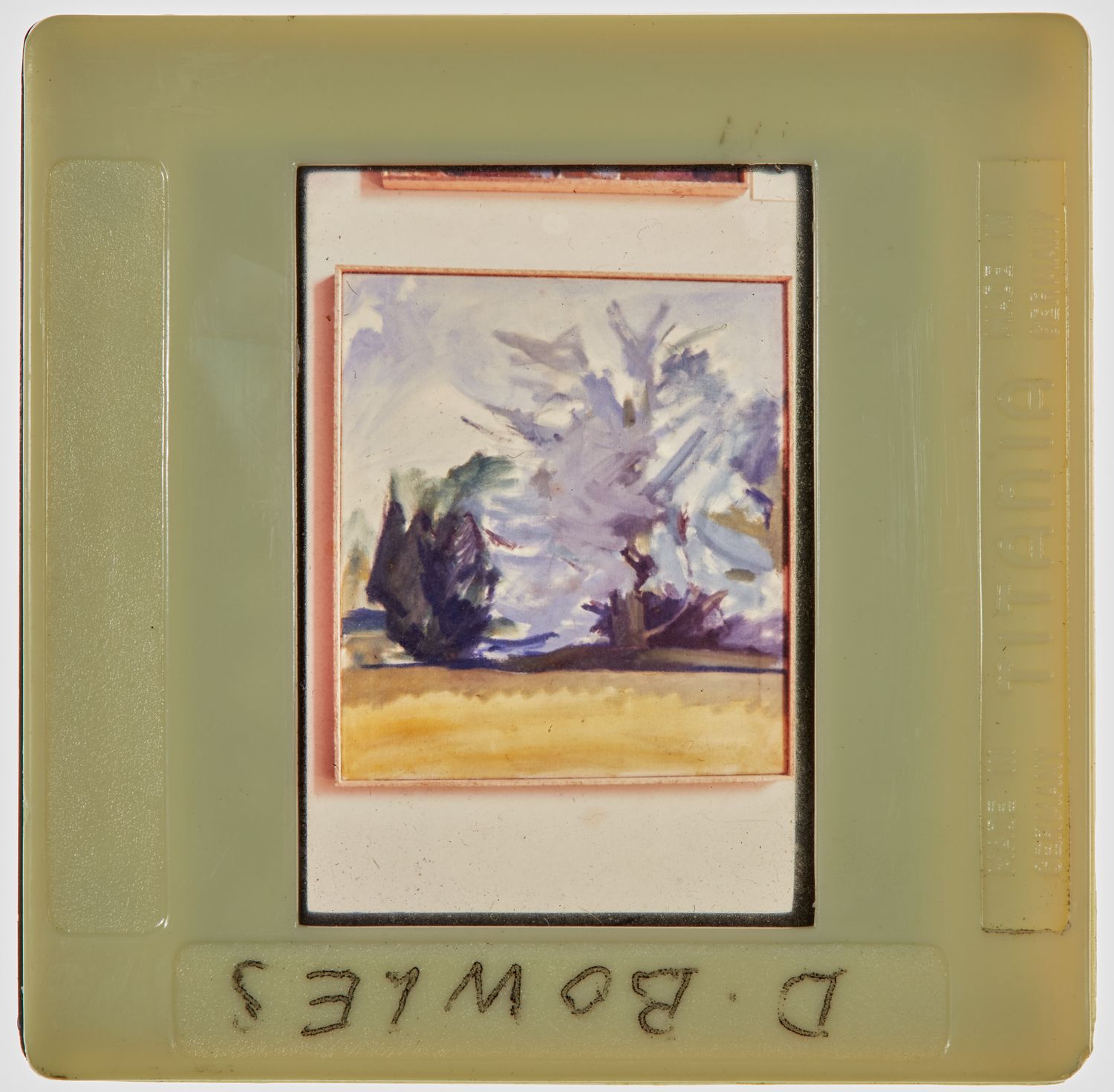 1967 Diploma in Painting Degree Show Slide - 'D Bowles'