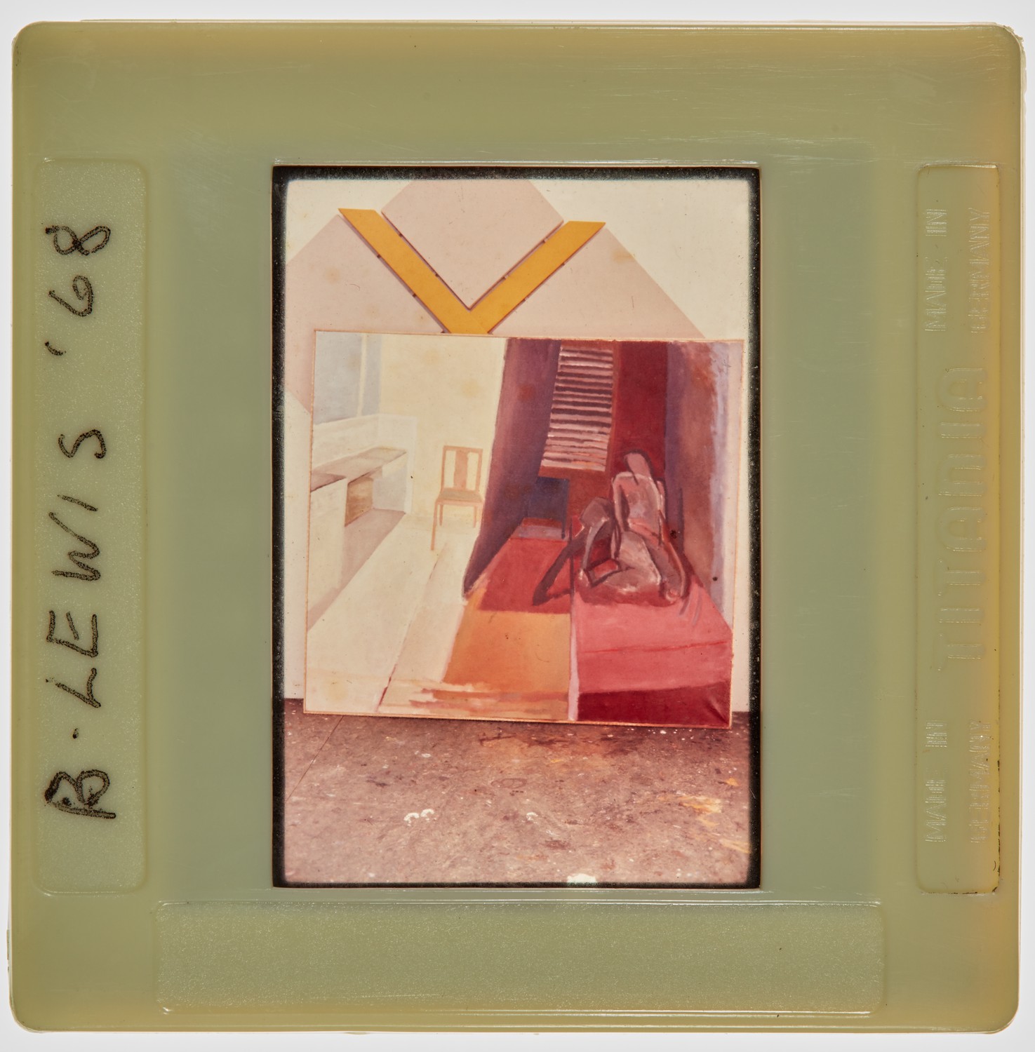 1969 Diploma in Painting Degree Show Slide - 'B Lewis'