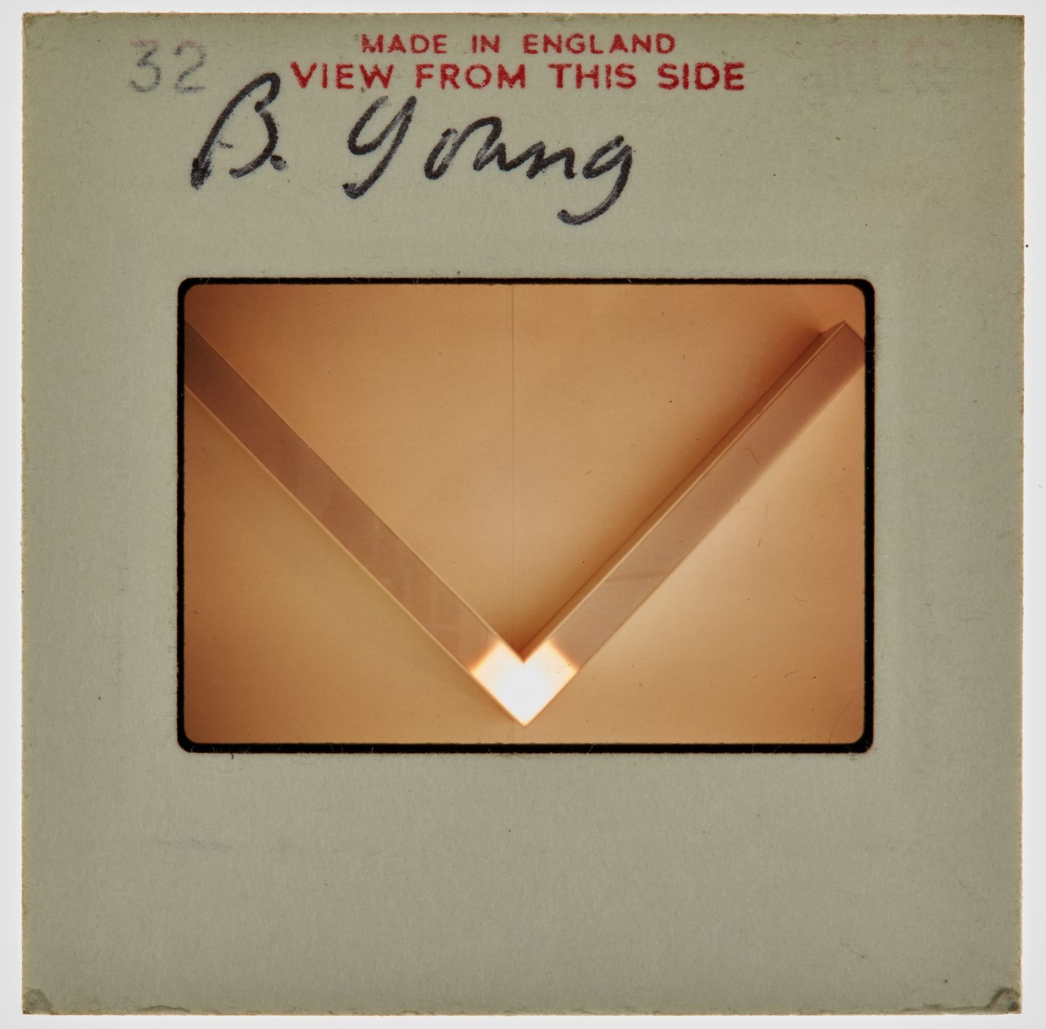 1969 Diploma in Painting Degree Show Slide - 'B Young'