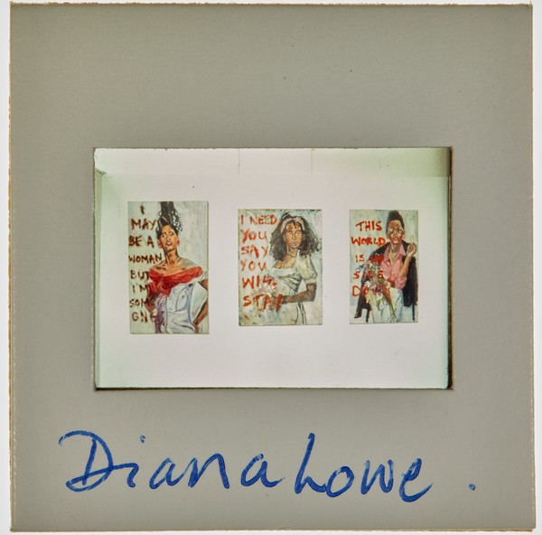 1988 BA Painting Degree Show Slide - 'Diana Lowe'