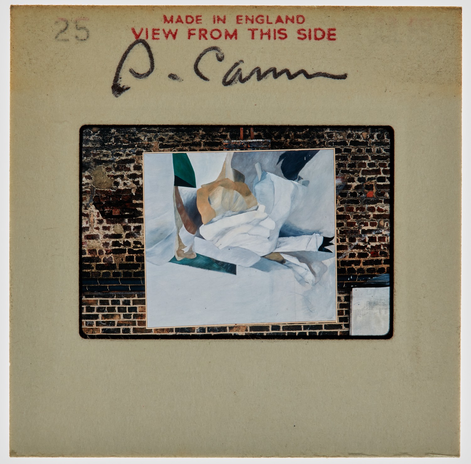 1969 Diploma in Painting Degree Show Slide - 'D [illegible]'