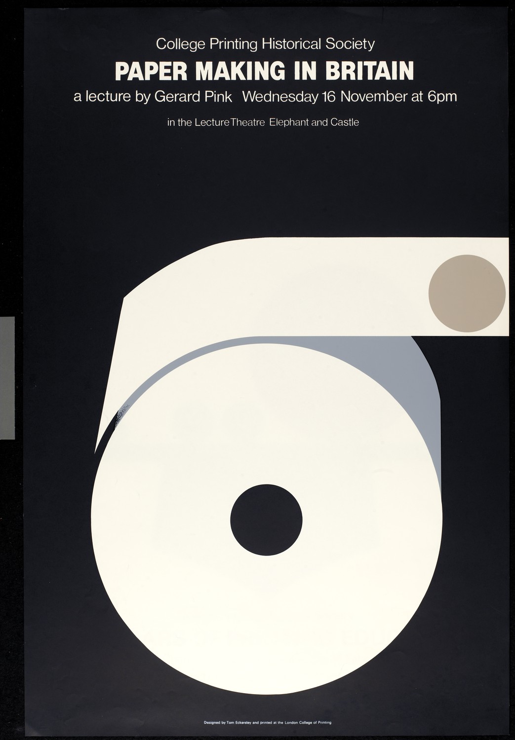 'Paper making in Britain' poster