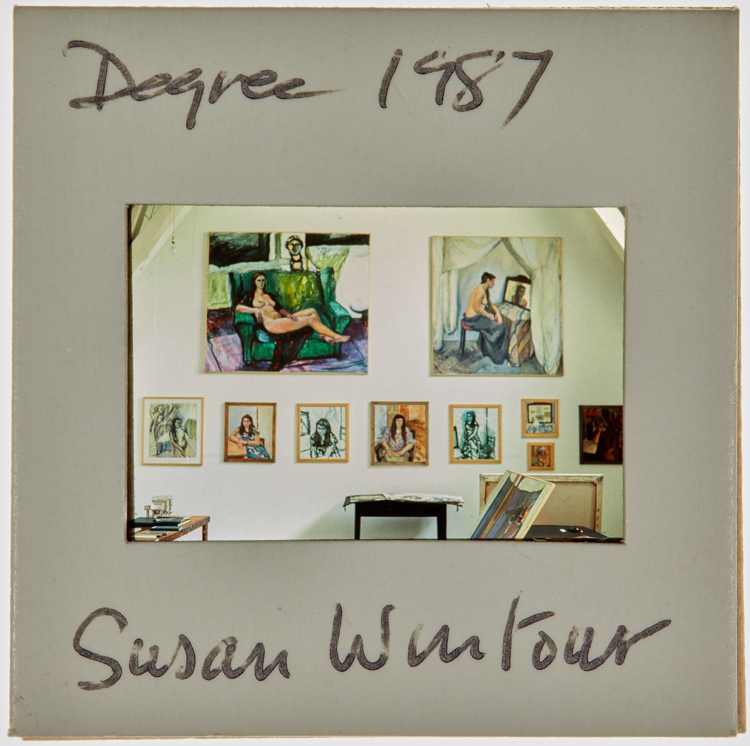 1987 BA Degree Show Slide - 'Susan Wintour'
