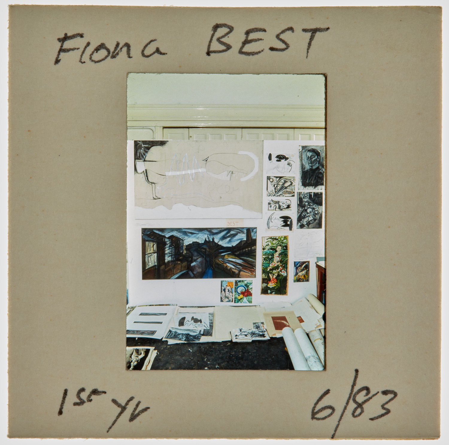 1983 1st Year Degree Show Slide - 'Fiona Best'