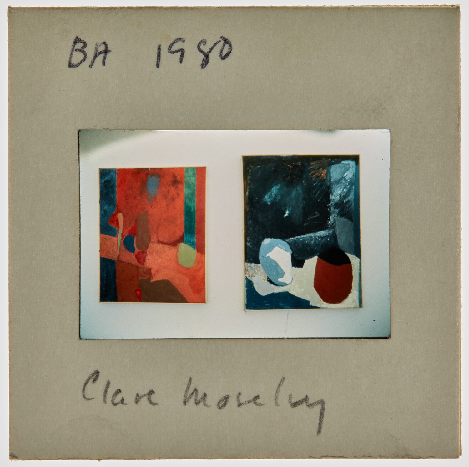 1980 BA Degree Show Slide - 'Clare Moseley'