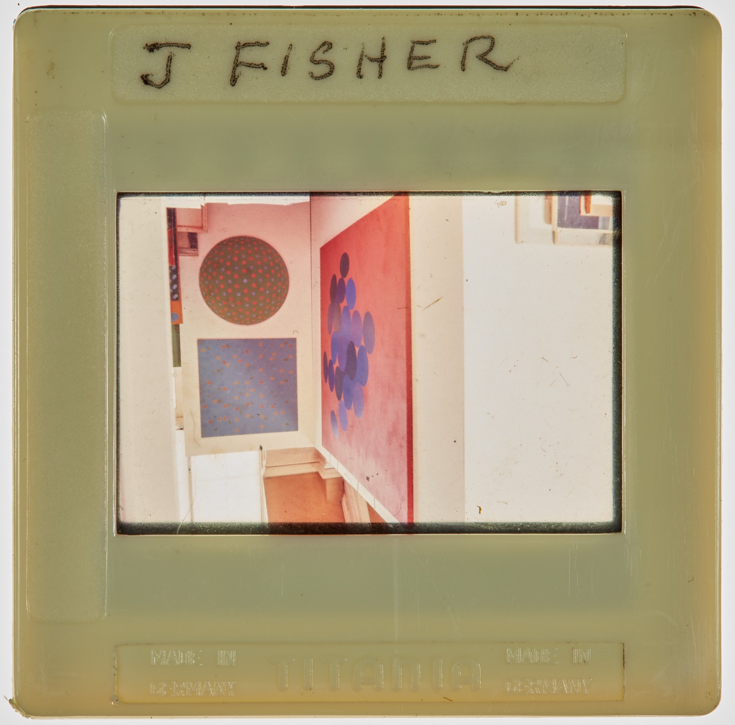 1968 Diploma in Painting Degree Show Slide - 'J Fisher'
