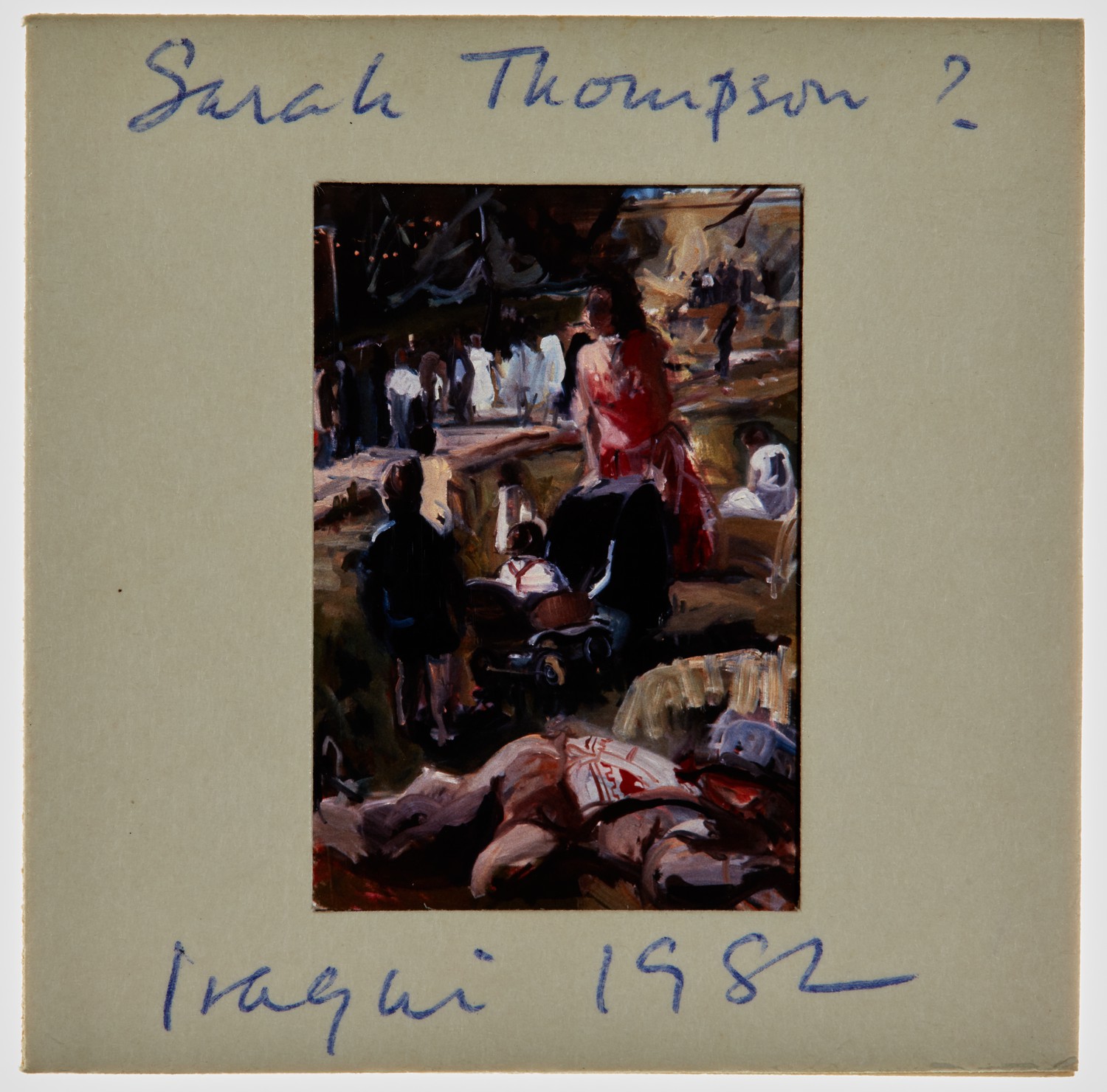 1982 Iraqi Exhibition Slide - 'Sarah Thompson'