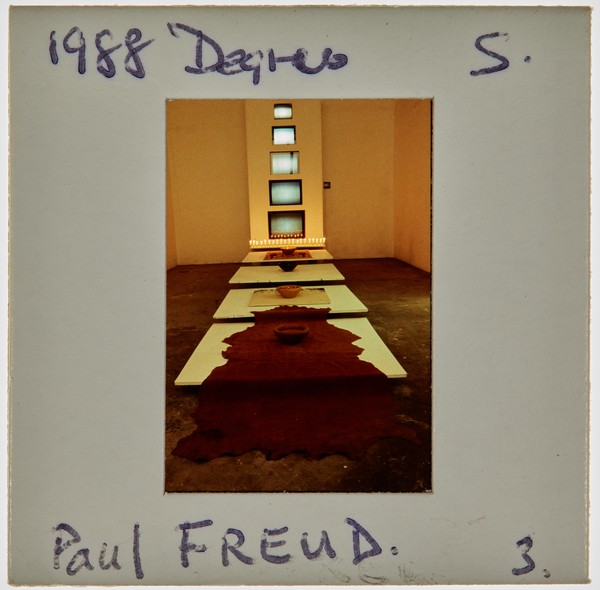 1988 BA Sculpture Degree Show Slide - 'Paul Freud'