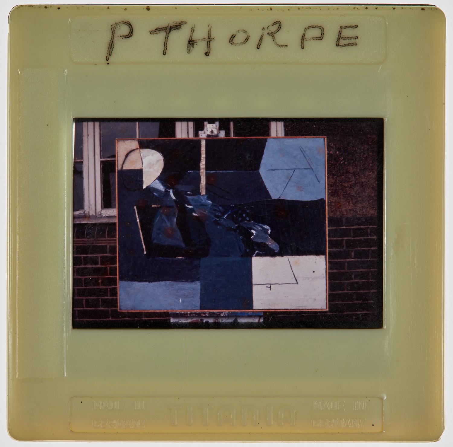 1968 Diploma in Painting Degree Show Slide - 'P Thorpe'