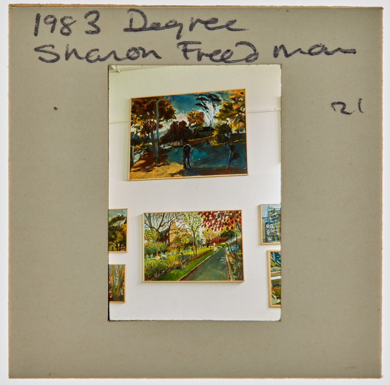1983 BA Degree Show Slide - 'Sharon Freedman'