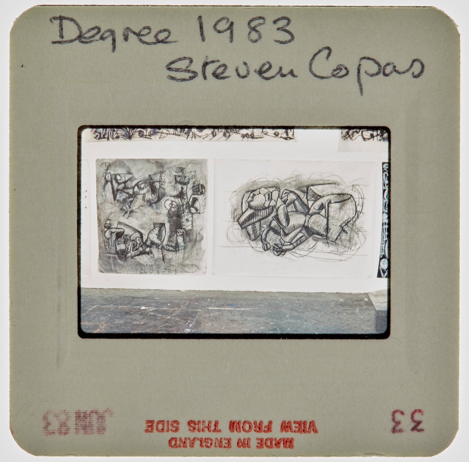 1983 BA Degree Show Slide - 'Steven Copas'