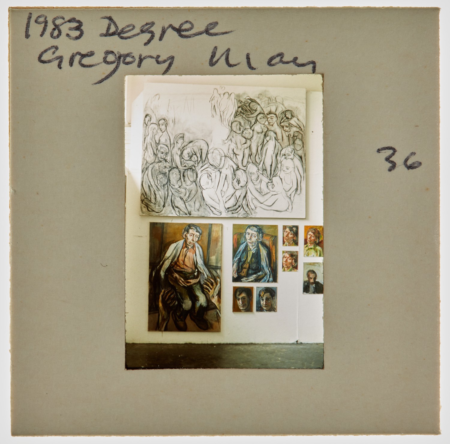 1983 BA Degree Show Slide - 'Gregory May'